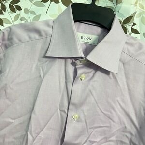 Eton Lavender Lilac Purple Dress Shirt Contemporary Fit Signature T Will 41 16